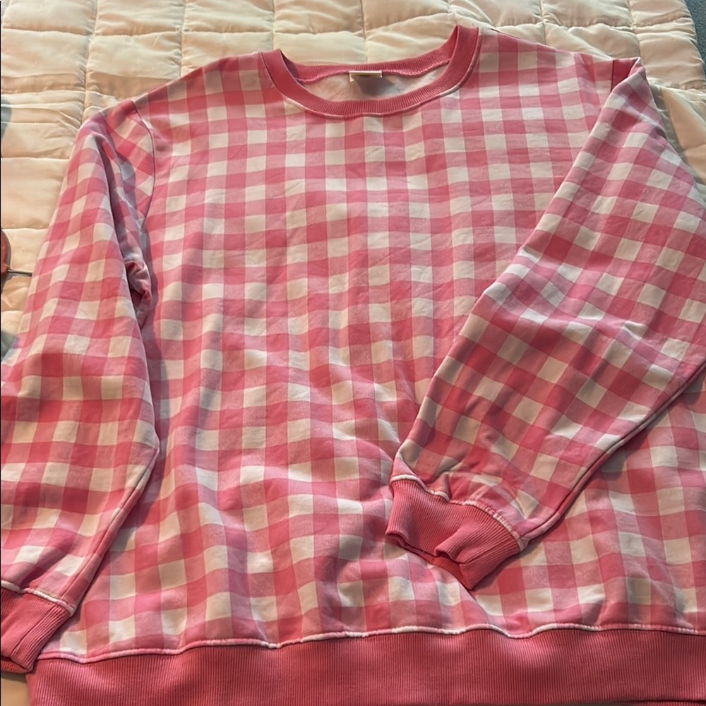 Blair Pink and White Knit Top